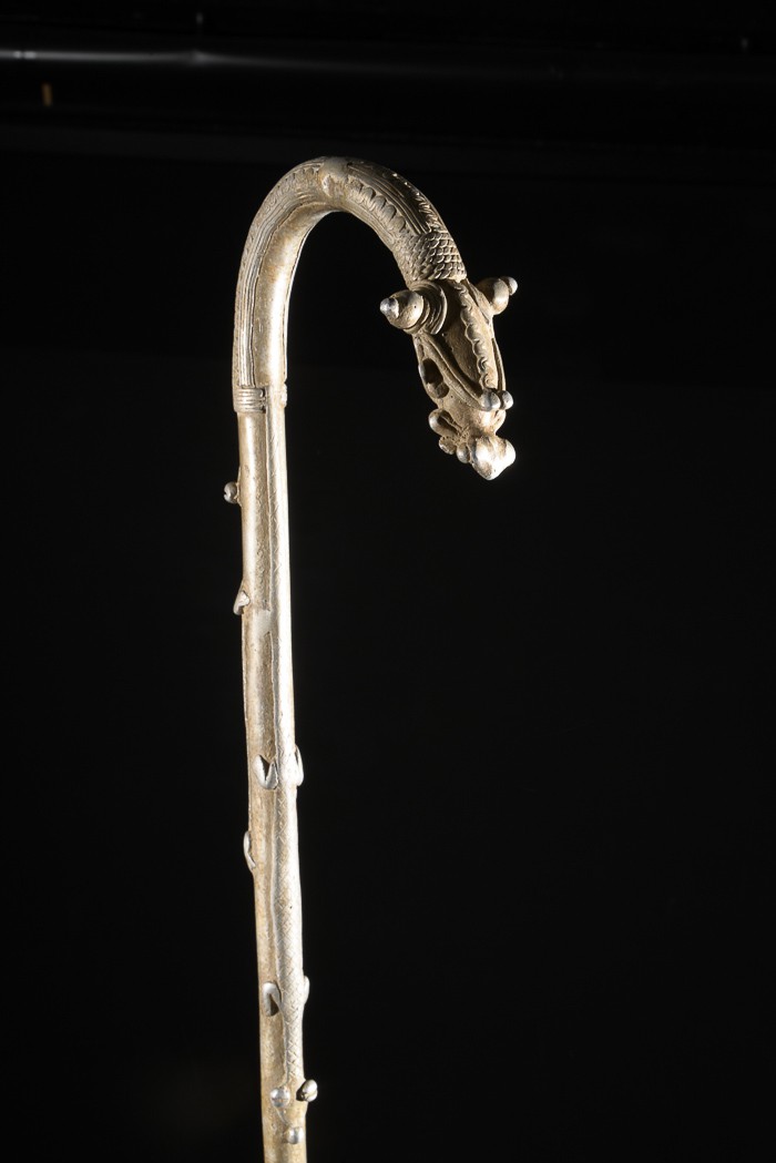 Canne de dignitaire en fonte aluminium - Gan - Objets de regalia