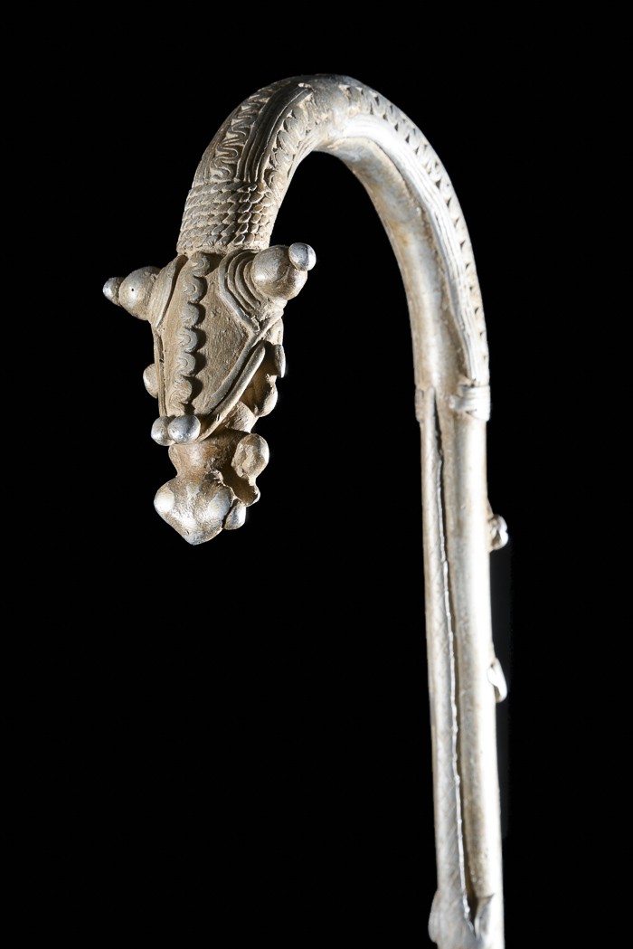 Canne de dignitaire en fonte aluminium - Gan - Objets de regalia