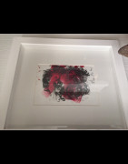 Tableau technique mixte Autoportrait - Philippe Pasqua 2010