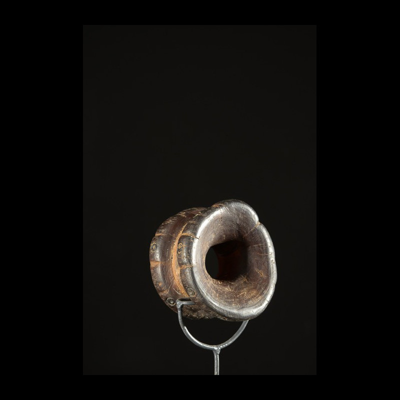 Labret en bois et metal - Dinka / Pokot - Soudan / Ethiopie
