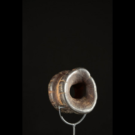 Labret en bois et metal - Dinka / Pokot - Soudan / Ethiopie