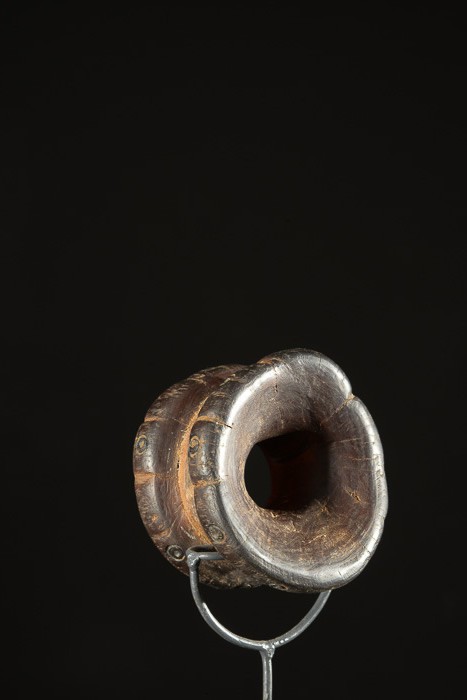 Labret en bois et metal - Dinka / Pokot - Soudan / Ethiopie