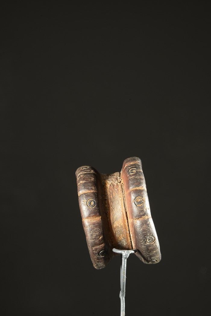 Labret en bois et metal - Dinka / Pokot - Soudan / Ethiopie