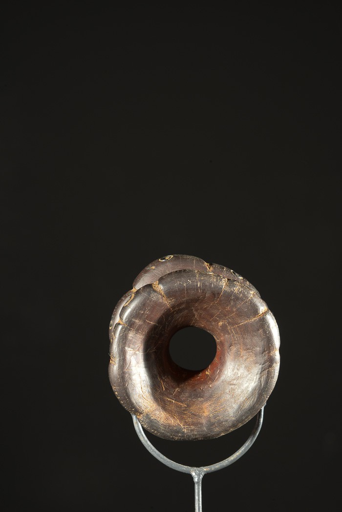 Labret en bois et metal - Dinka / Pokot - Soudan / Ethiopie