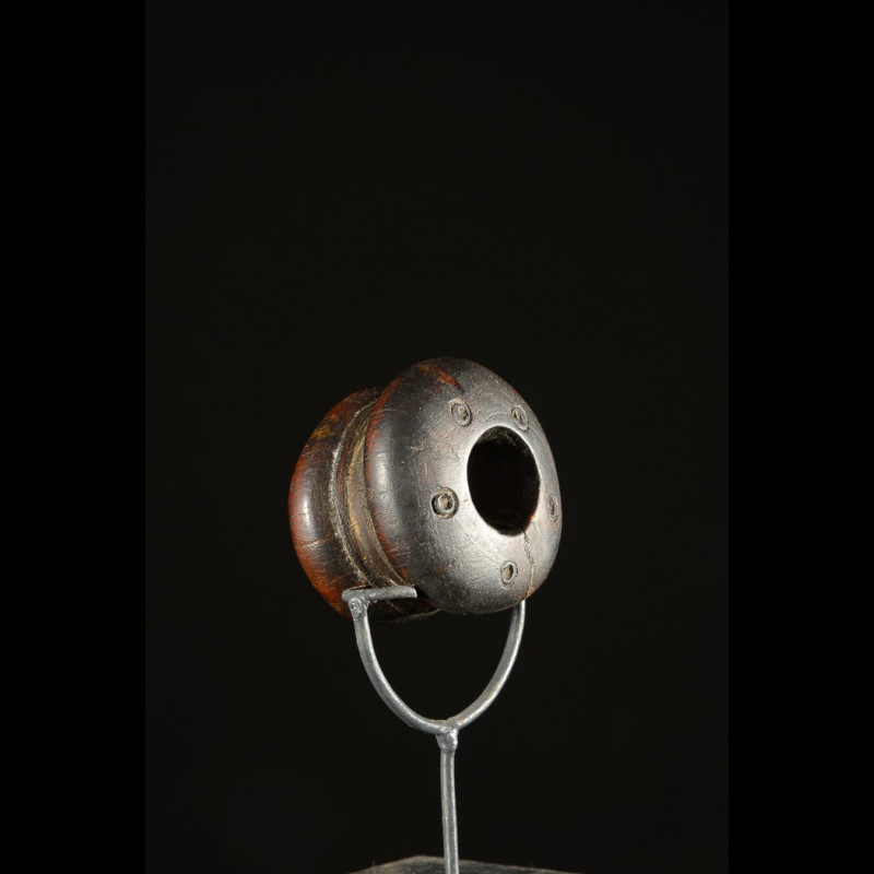 Labret en bois et metal - Dinka / Pokot - Soudan / Ethiopie
