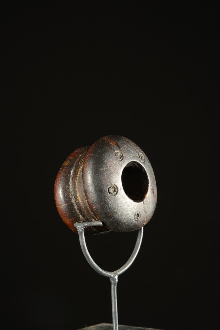 Labret en bois et metal - Dinka / Pokot - Soudan / Ethiopie
