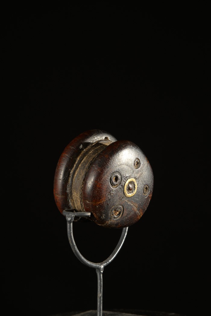 Labret en bois et metal - Dinka / Pokot - Soudan / Ethiopie
