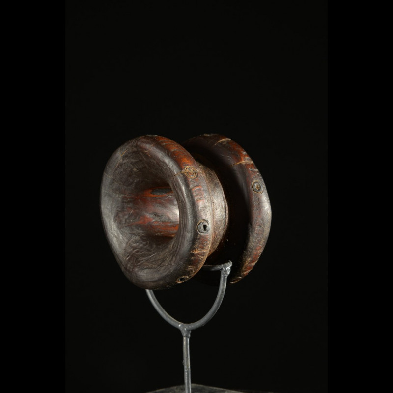 Labret en bois et metal - Dinka / Pokot - Soudan / Ethiopie
