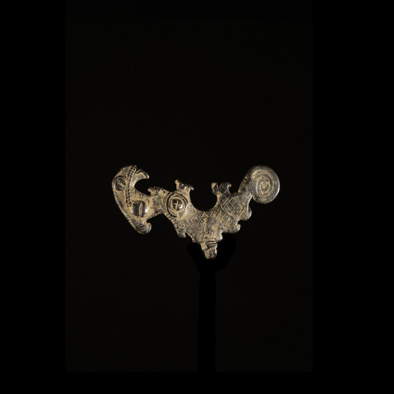 Figurine cameleon bronze - Gan - Burkina Faso