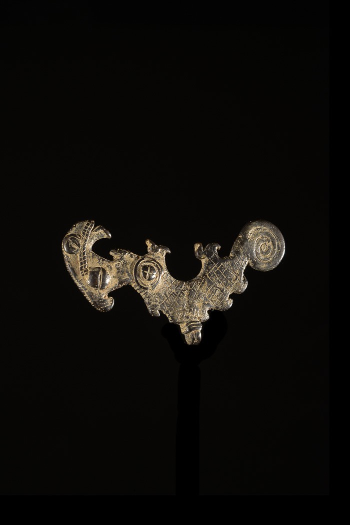 Figurine cameleon bronze - Gan - Burkina Faso