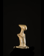 Statuette Genie anthropomorphe en bronze - Sénoufo - Côte d'ivoire