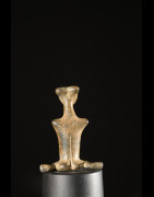 Statuette Genie anthropomorphe en bronze - Sénoufo - Côte d'ivoire