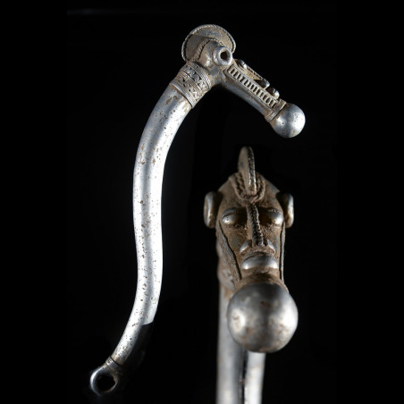 Zandé massue en fonte d'aluminium - Lobi - Burkina Faso - Objets de regalia