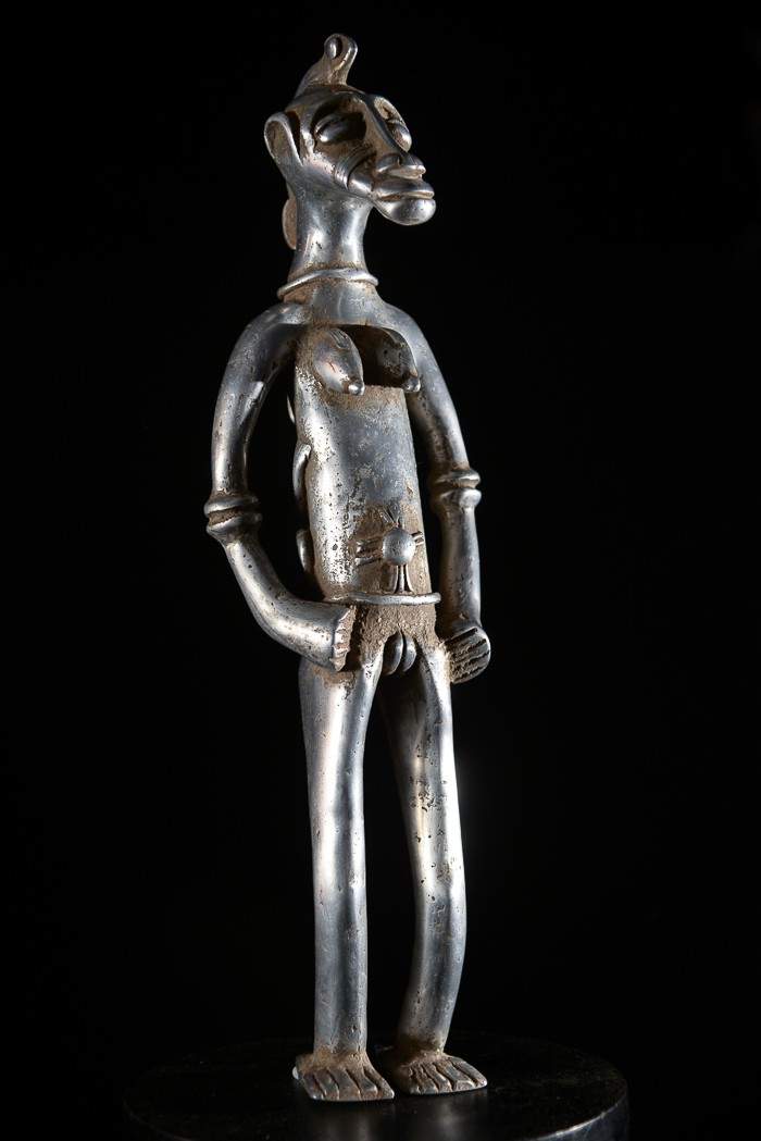 Couple fétiche Senoufo en aluminium - Senoufo - Côte d'ivoire