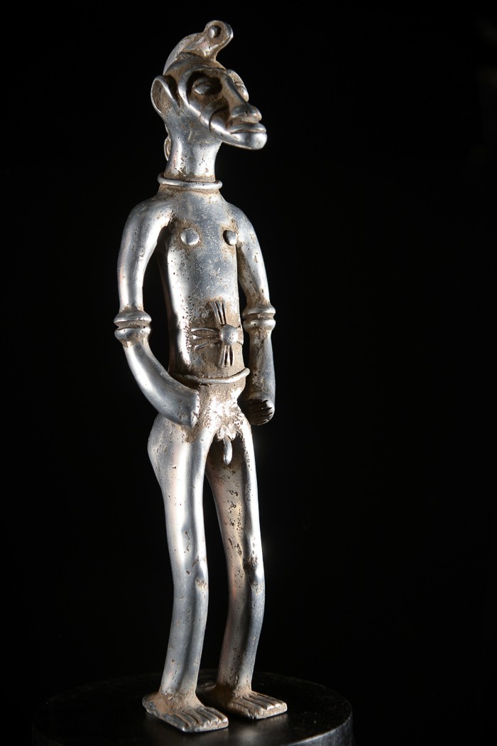 Couple fétiche Senoufo en aluminium - Senoufo - Côte d'ivoire