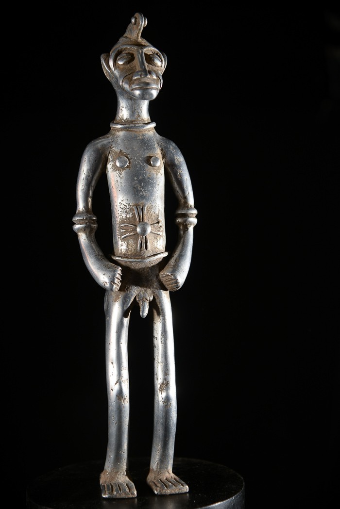 Couple fétiche Senoufo en aluminium - Senoufo - Côte d'ivoire