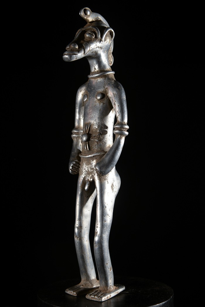 Couple fétiche Senoufo en aluminium - Senoufo - Côte d'ivoire