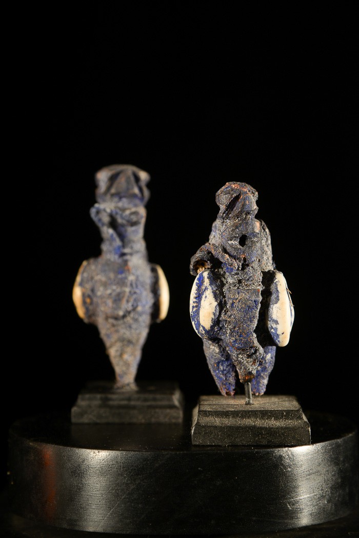 Paire de Fetiches Botchio, Boccio, Bocio - Fon - Benin