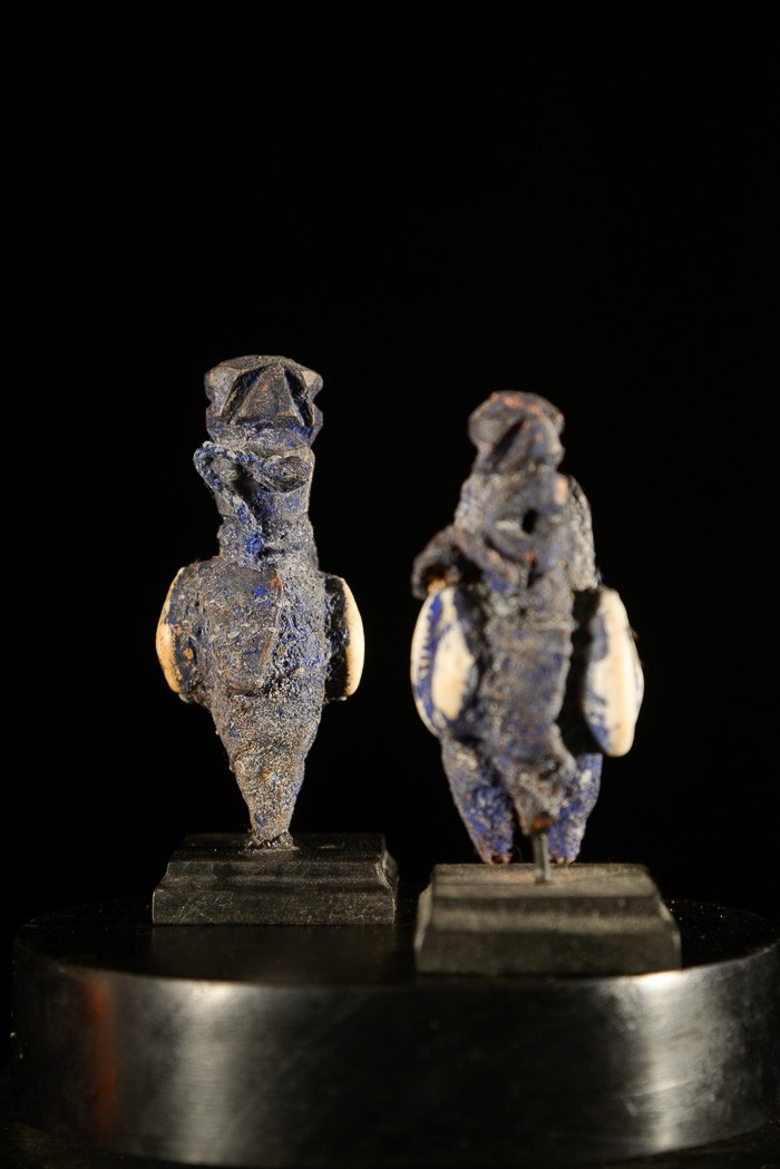 Paire de Fetiches Botchio, Boccio, Bocio - Fon - Benin
