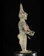 Statuette Maternité en alliage de bronze - Verre / Were - Nigeria Cameroun