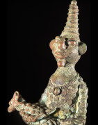 Statuette Maternité en alliage de bronze - Verre / Were - Nigeria Cameroun