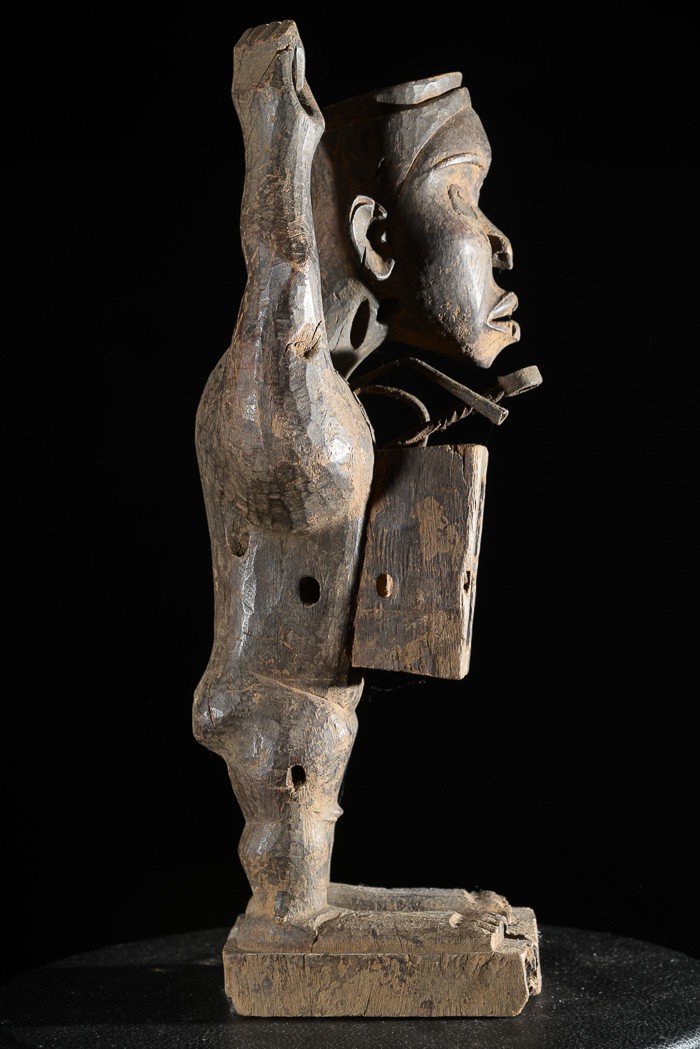 Fetiche Nkisi Nkonde Janiforme - Yombe - RDC Zaire - Nkisi Nkonde