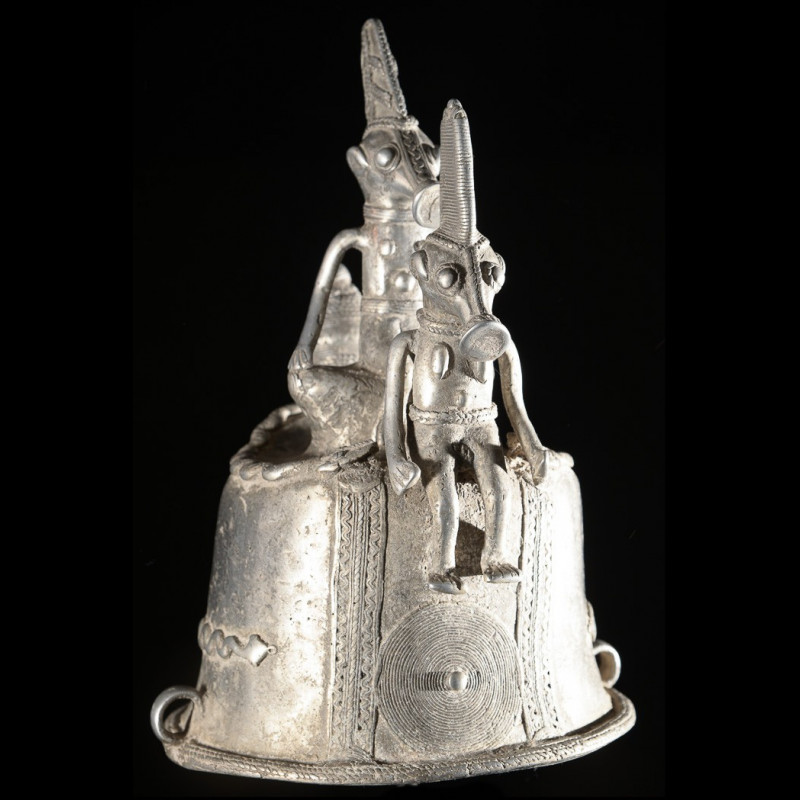 Masque d'autel en aluminium - Bwa - Burkina Faso