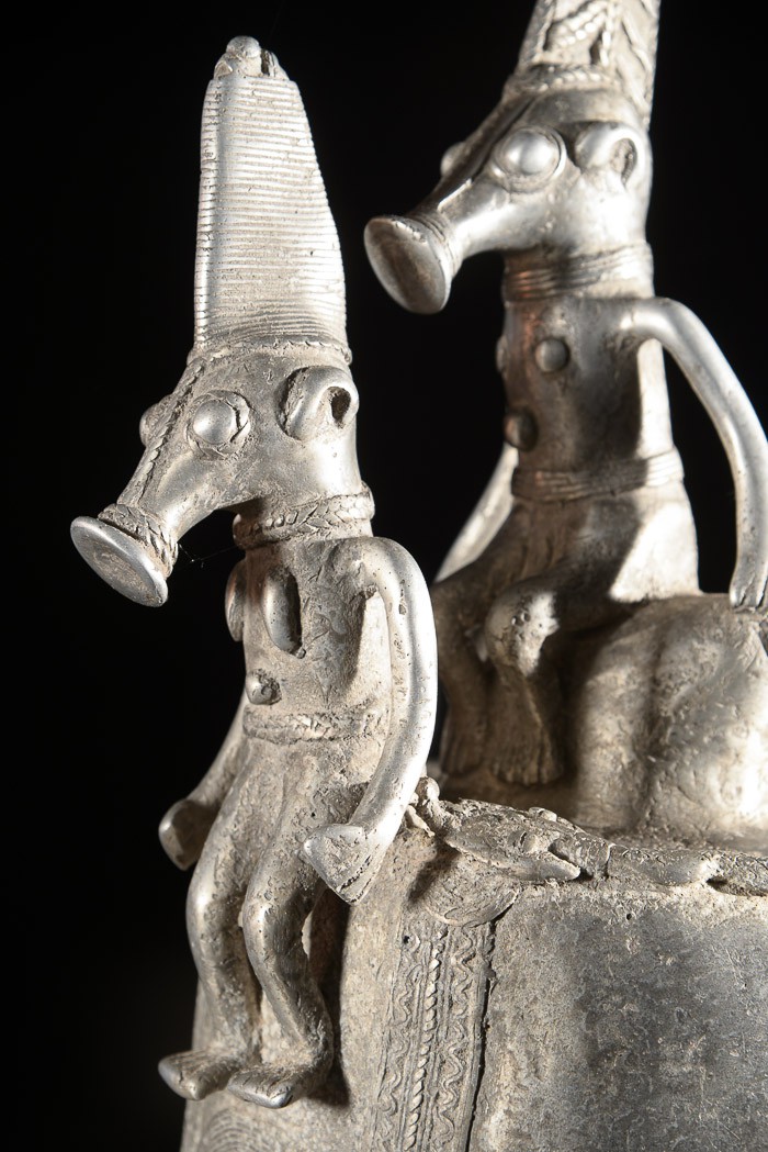 Masque d'autel en aluminium - Gan - Burkina Faso
