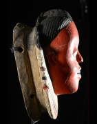 Masque Seli totem rouge - Gouro - Côte d'Ivoire