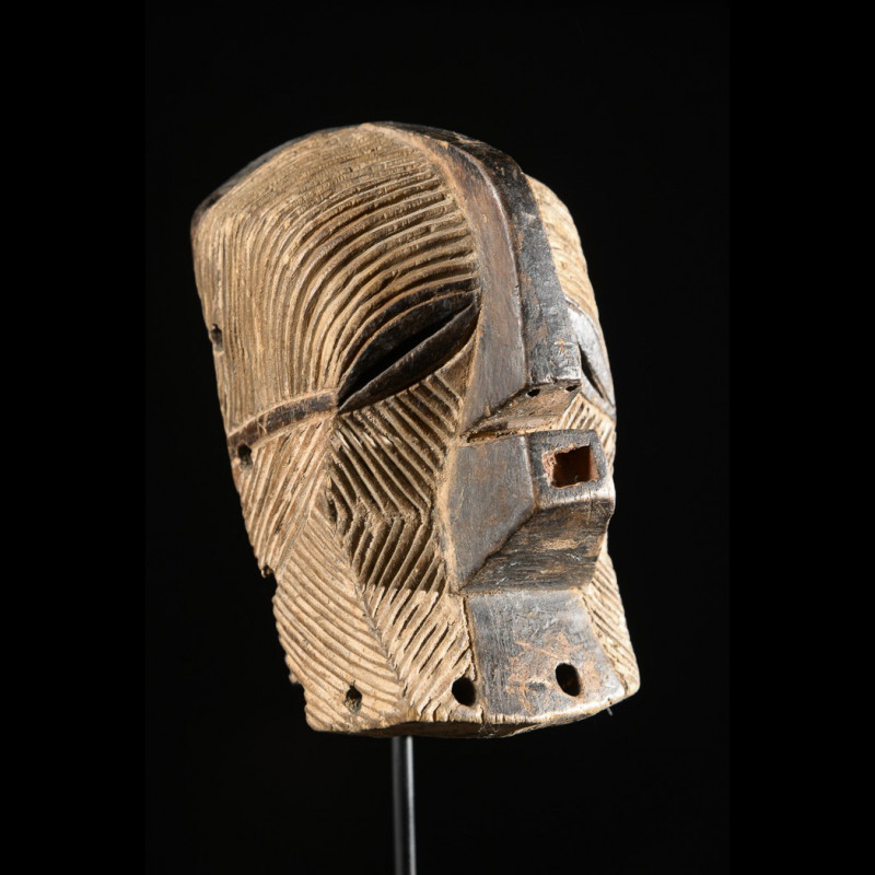 Masque Insigne ou de grade Kifwebe - Songye - RDC Zaire