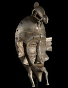 Masque Kpeliye en aluminium - Senoufo / Koulfo - Côte d'Ivoire