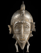Masque Kpeliye en aluminium - Senoufo / Koulfo - Côte d'Ivoire