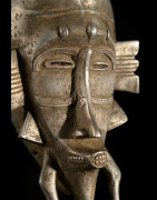 Masque Kpeliye en aluminium - Senoufo / Koulfo - Côte d'Ivoire