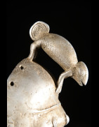 Masque Kpeliye en aluminium - Senoufo / Koulfo - Côte d'Ivoire