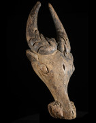 Masque zoomorphe Buffle - Bamoun / Babungo - Cameroun