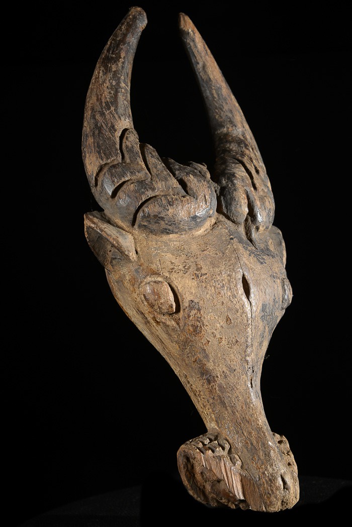 Masque zoomorphe Buffle - Bamoun / Babungo - Cameroun