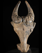 Masque zoomorphe Buffle - Bamoun / Babungo - Cameroun