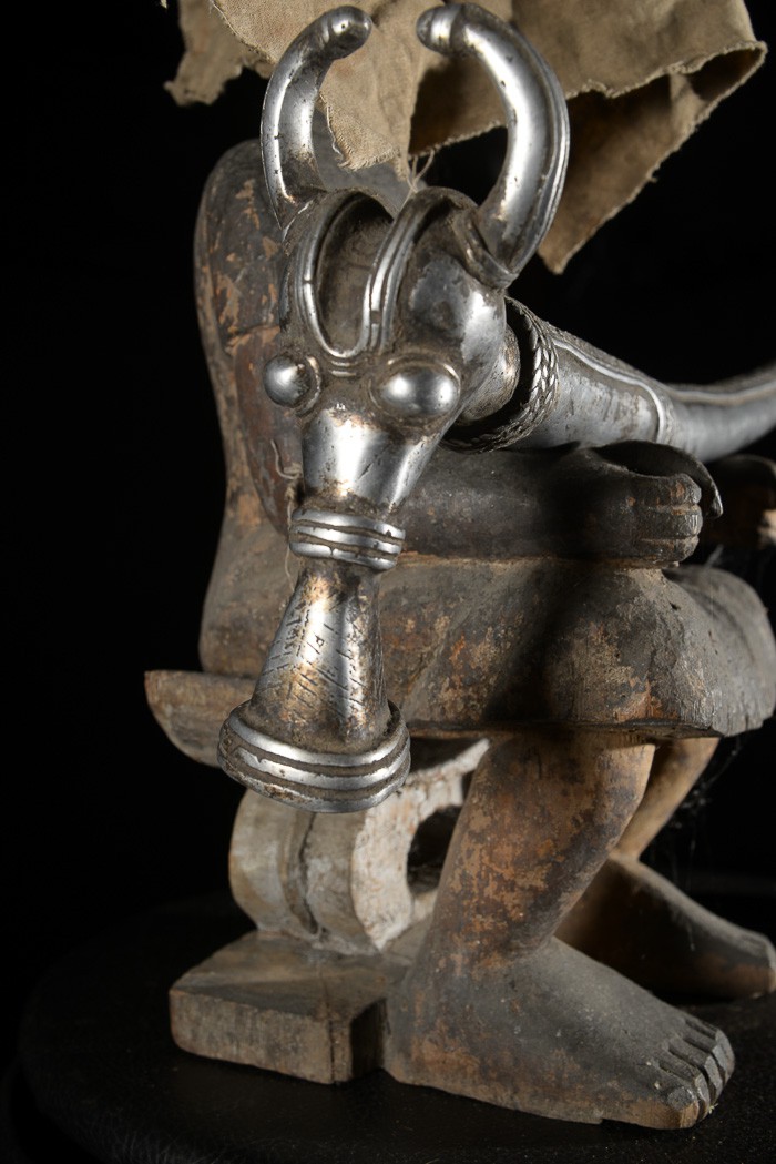 Zandé massue en fonte d'aluminium - Mossi - Burkina Faso
