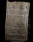 Porte de case sculptée - Senoufo - Côte d'Ivoire