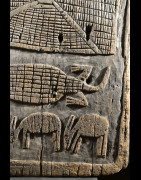 Porte de case sculptée - Senoufo - Côte d'Ivoire