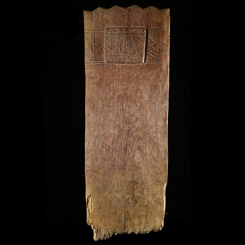 Plaque de lit sculptee - Peul - Niger - Objets usuels