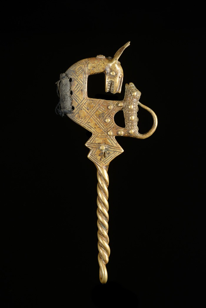 Marteau de gong en bronze - Lawle - Baoule - Côte d'Ivoire - Divination