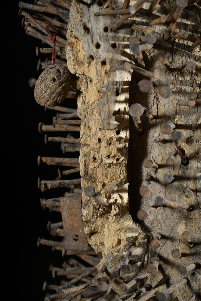 Fetiche Nkisi Nkonde Janiforme - Yombe - RDC Zaire - Nkisi Nkonde