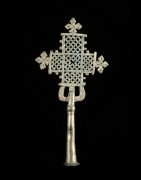 Croix processionnelle Copte Maskal - Amahara - Ethiopie