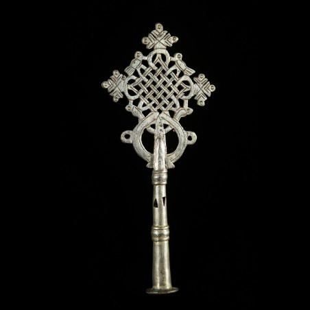 Croix processionnelle Copte Maskal - Amahara - Ethiopie