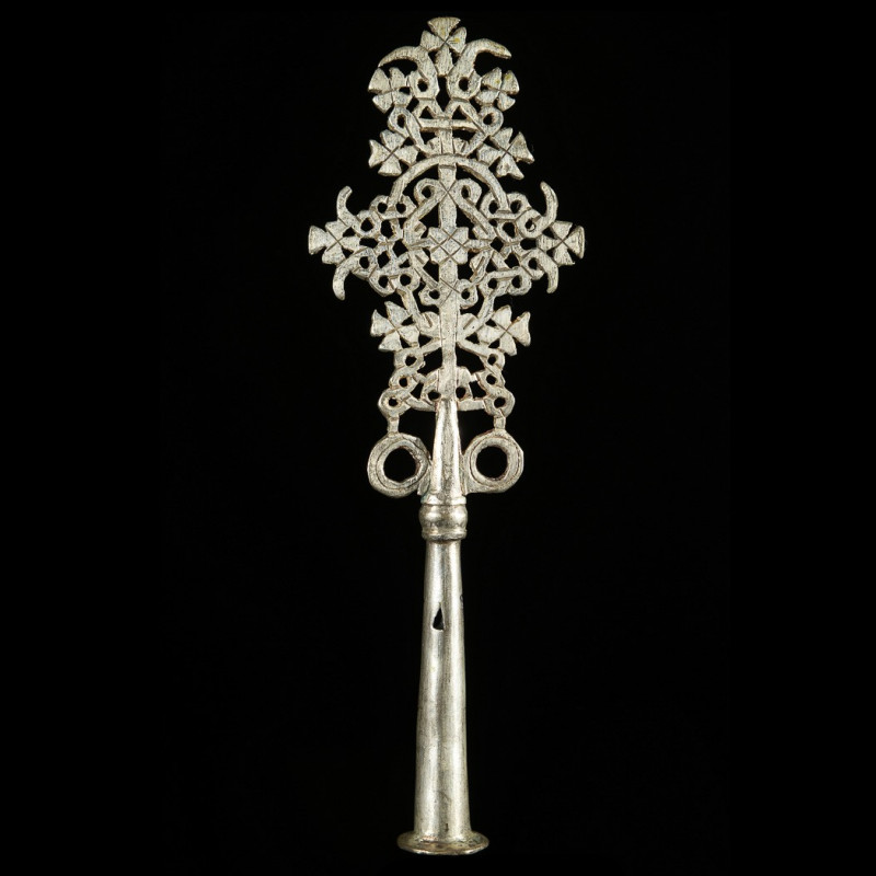 Croix processionnelle Copte Maskal - Amahara - Ethiopie