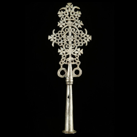 Croix processionnelle Copte Maskal - Amahara - Ethiopie