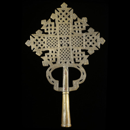Croix processionnelle Copte Maskal - Amahara - Ethiopie