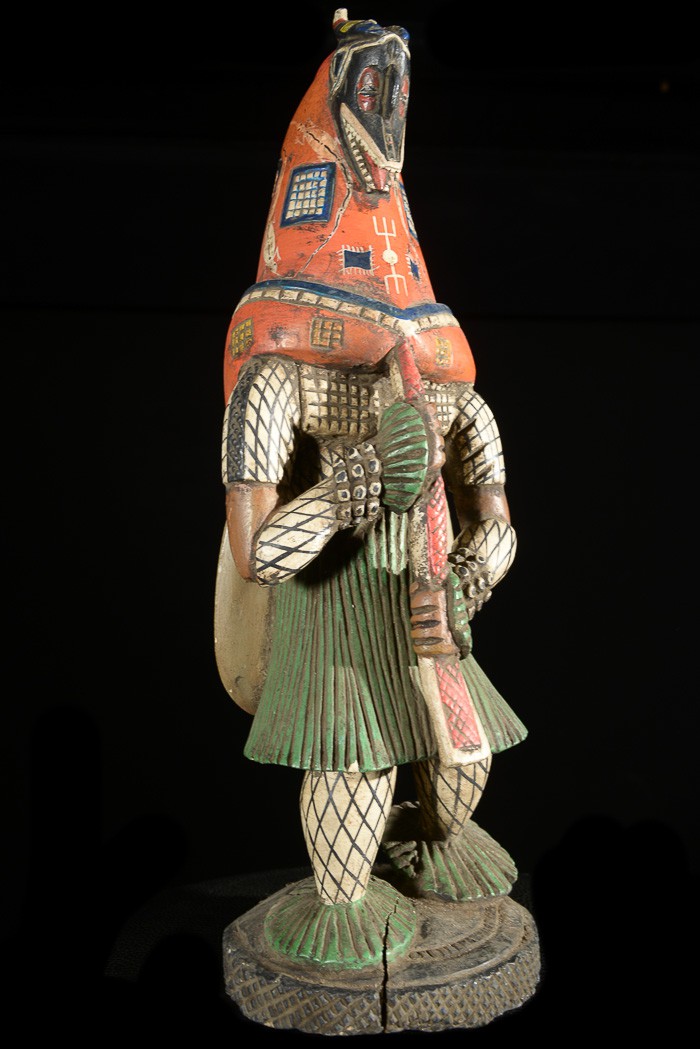 Statue Masque Zamble - Gouro - Côte d'Ivoire