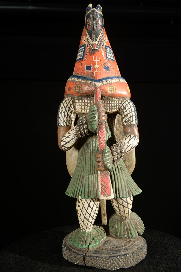 Statue Masque Zamble - Gouro - Côte d'Ivoire